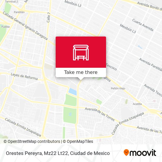 Orestes Pereyra, Mz22 Lt22 map