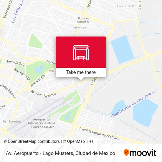 Av. Aeropuerto - Lago Musters map