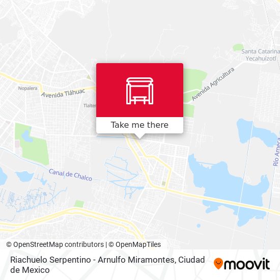 Riachuelo Serpentino - Arnulfo Miramontes map