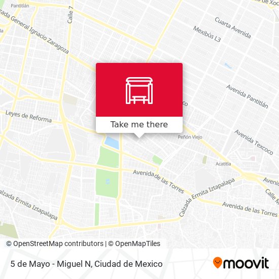 5 de Mayo - Miguel N map
