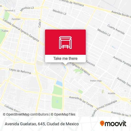 Avenida Guelatao, 645 map