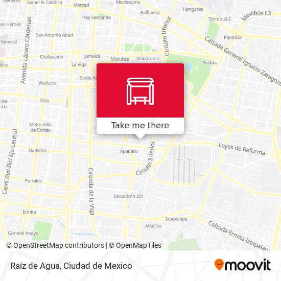 Raíz de Agua map