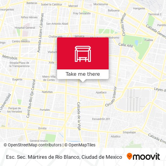 Esc. Sec. Mártires de Río Blanco map