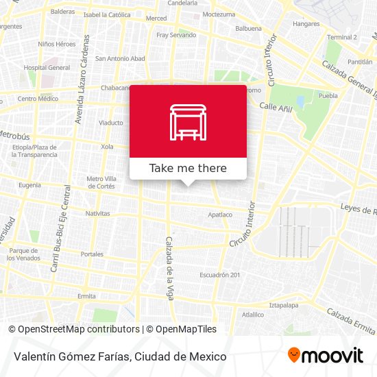 Mapa de Valentín Gómez Farías
