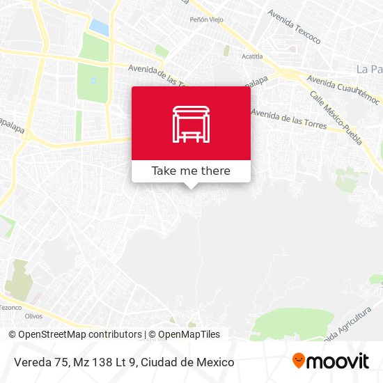 Mapa de Vereda 75, Mz 138 Lt 9