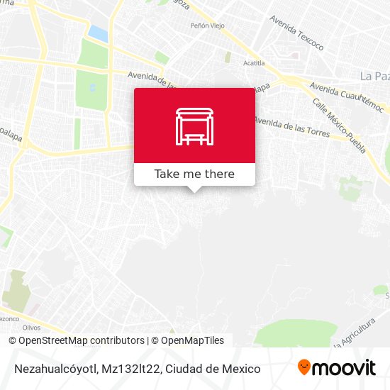 Nezahualcóyotl, Mz132lt22 map