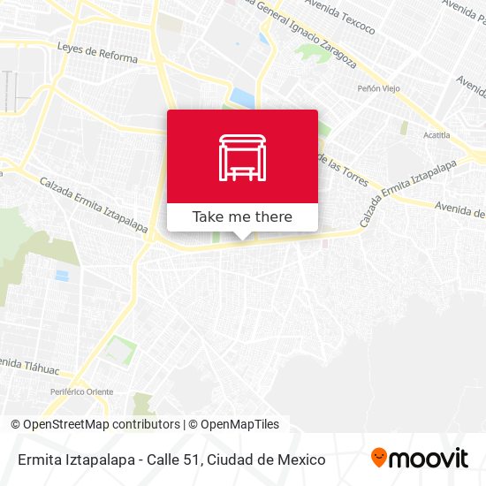 Ermita Iztapalapa - Calle 51 map