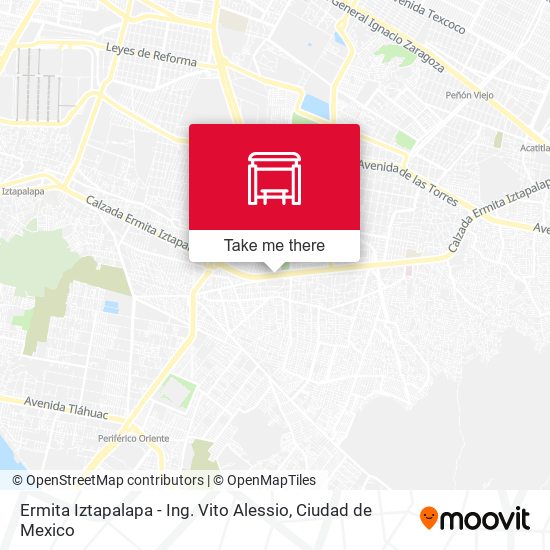 Ermita Iztapalapa - Ing. Vito Alessio map