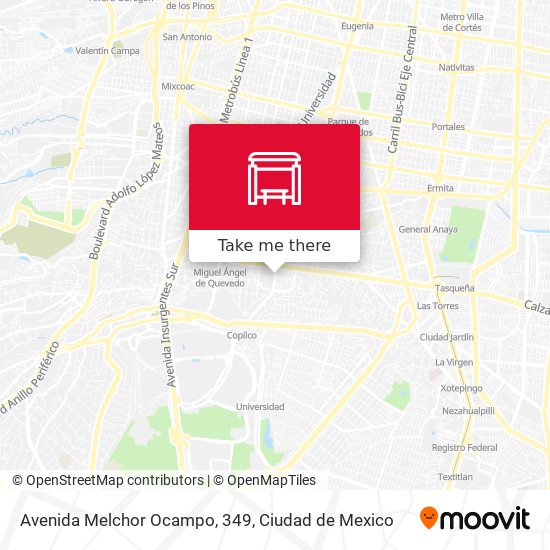 Avenida Melchor Ocampo, 349 map
