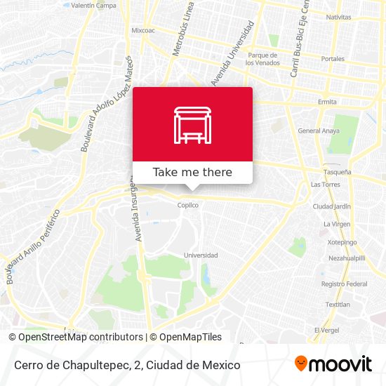 Cerro de Chapultepec, 2 map