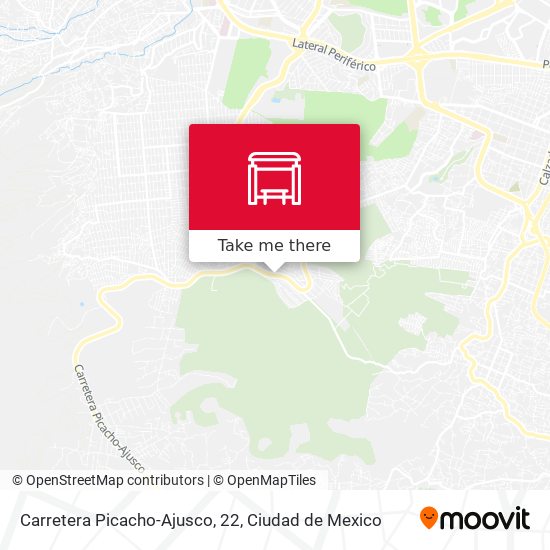 Mapa de Carretera Picacho-Ajusco, 22