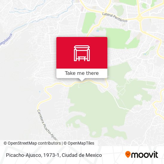Picacho-Ajusco, 1973-1 map