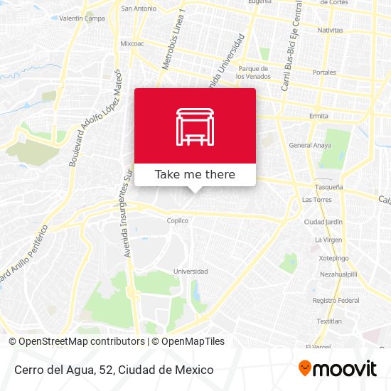 Mapa de Cerro del Agua, 52