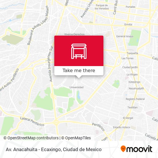 Av. Anacahuita - Ecaxingo map