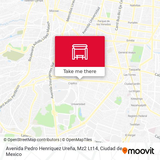Mapa de Avenida Pedro Henríquez Ureña, Mz2 Lt14
