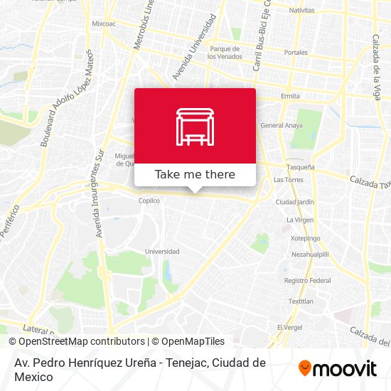 Mapa de Av. Pedro Henríquez Ureña - Tenejac