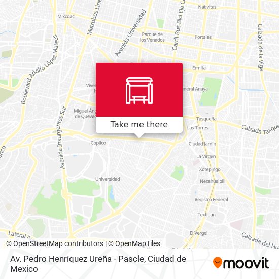 Av. Pedro Henríquez Ureña - Pascle map