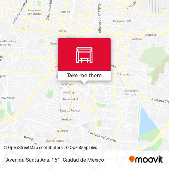 Mapa de Avenida Santa Ana, 161