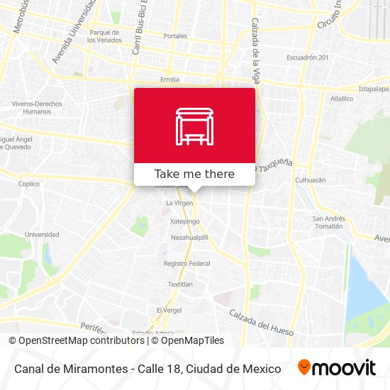 Canal de Miramontes - Calle 18 map