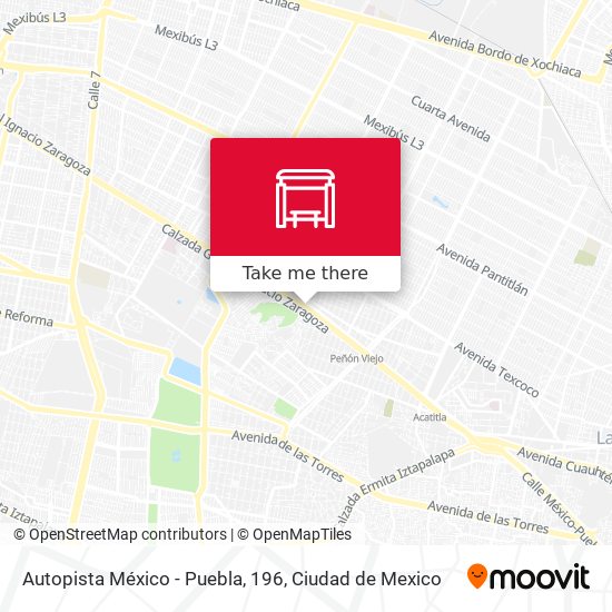 Autopista México - Puebla, 196 map