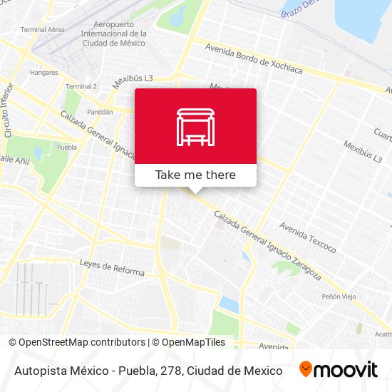 Autopista México - Puebla, 278 map