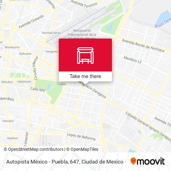Autopista México - Puebla, 647 map