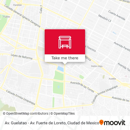 Mapa de Av. Guelatao - Av. Fuerte de Loreto
