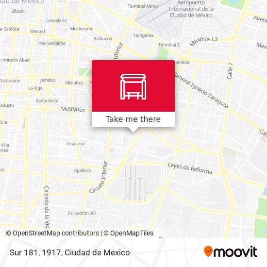 Mapa de Sur 181, 1917