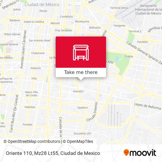 Oriente 110, Mz28 Lt55 map