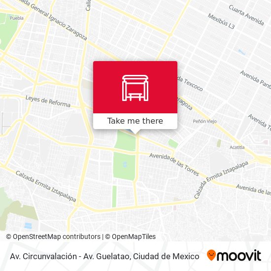 Av. Circunvalación - Av. Guelatao map