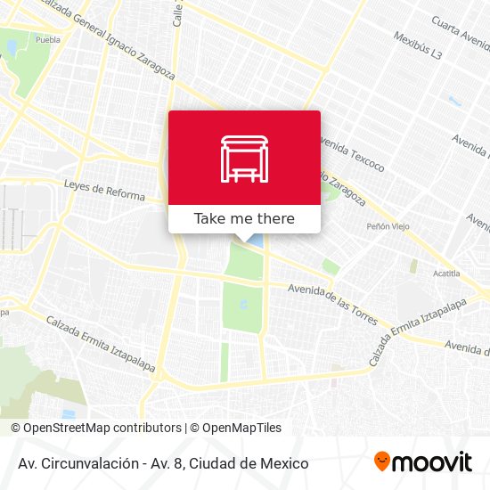 Mapa de Av. Circunvalación - Av. 8
