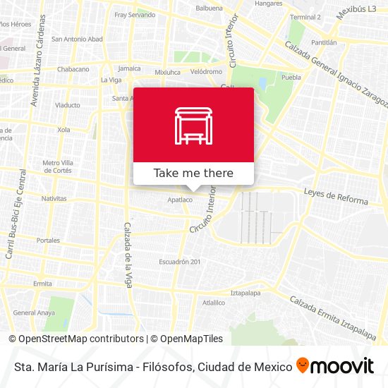 Sta. María La Purísima - Filósofos map
