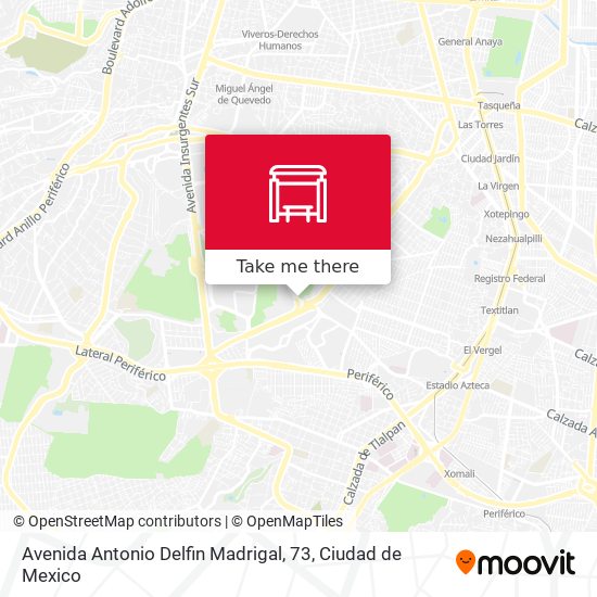 Avenida Antonio Delfin Madrigal, 73 map