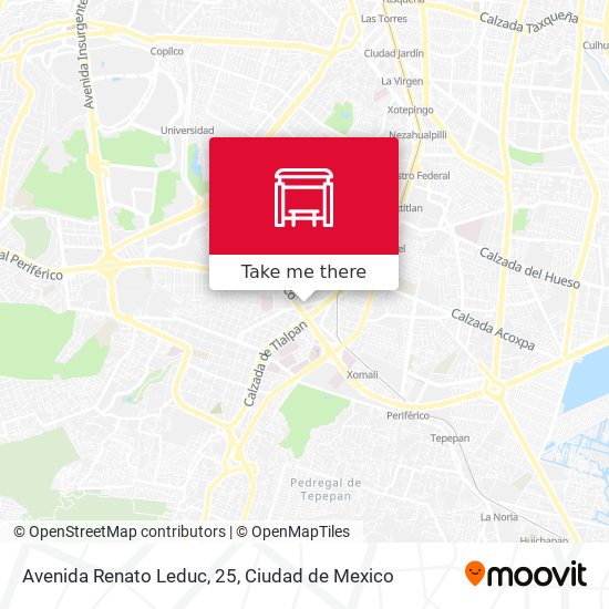 Avenida Renato Leduc, 25 map