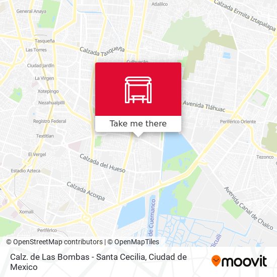 Calz. de Las Bombas - Santa Cecilia map