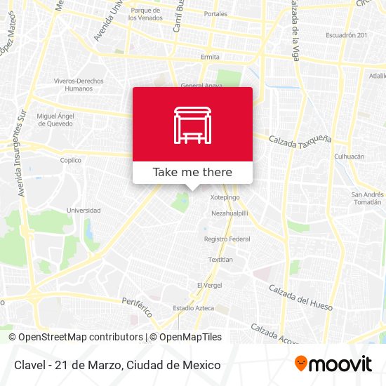 Clavel - 21 de Marzo map