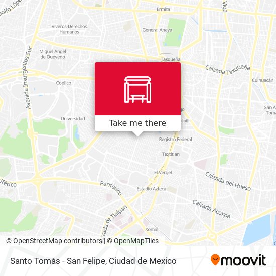 Santo Tomás - San Felipe map