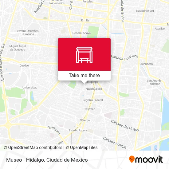 Museo - Hidalgo map