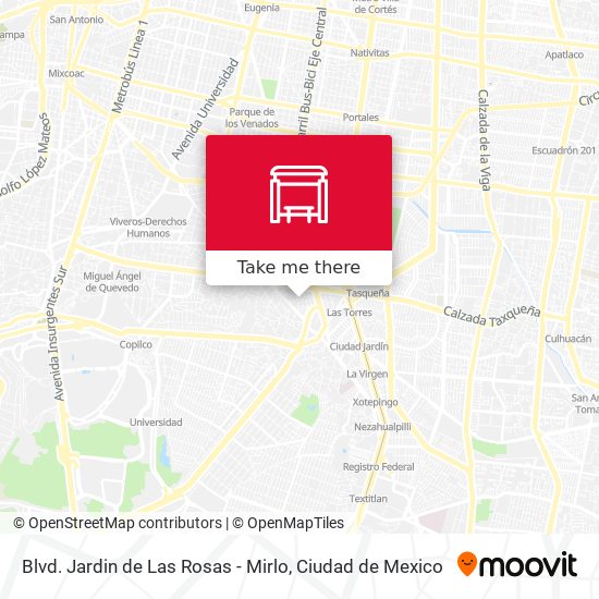 Mapa de Blvd. Jardin de Las Rosas - Mirlo