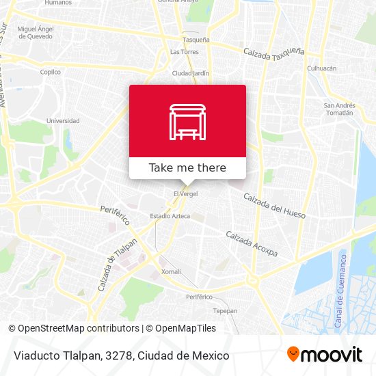 Viaducto Tlalpan, 3278 map