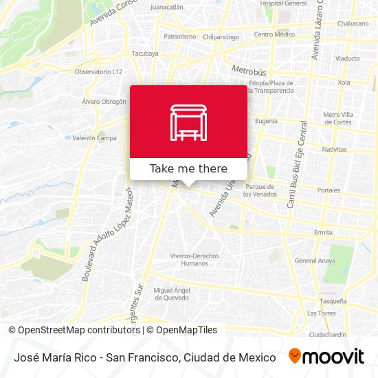 José María Rico - San Francisco map