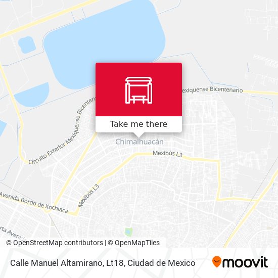 Calle Manuel Altamirano, Lt18 map