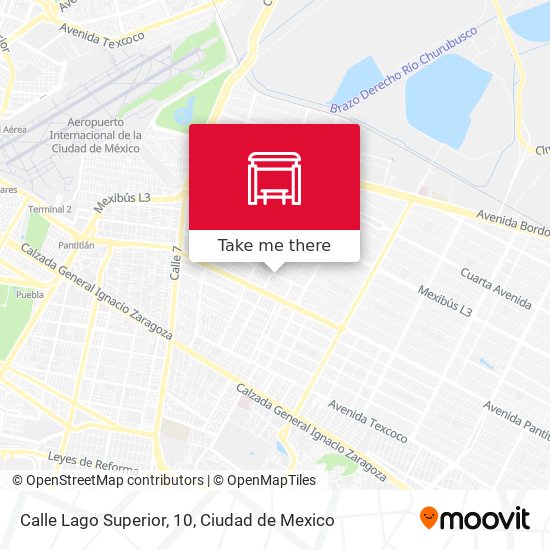 Mapa de Calle Lago Superior, 10