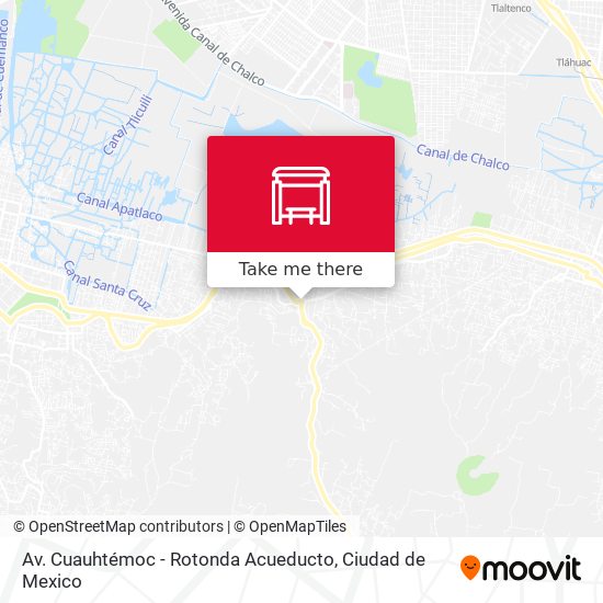 Av. Cuauhtémoc - Rotonda Acueducto map