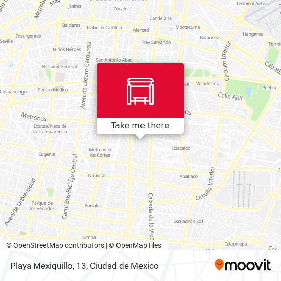 Playa Mexiquillo, 13 map
