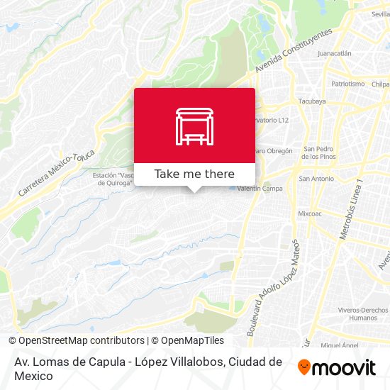 Av. Lomas de Capula - López Villalobos map