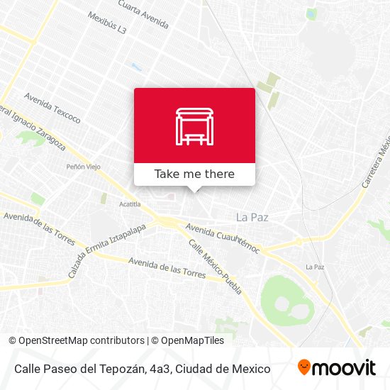 Mapa de Calle Paseo del Tepozán, 4a3