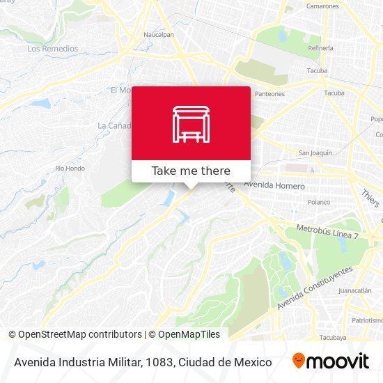 Avenida Industria Militar, 1083 map