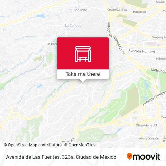 Mapa de Avenida de Las Fuentes, 323a