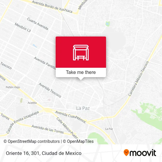Oriente 16, 301 map
